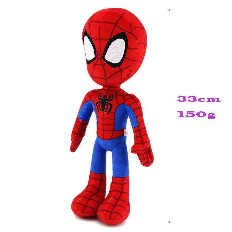 Classic Q Version Spider Plush Toy Anime Doll Marvel Super Hero Stuffed Figure Soft Cuddly Toy for Boys Girls Easter