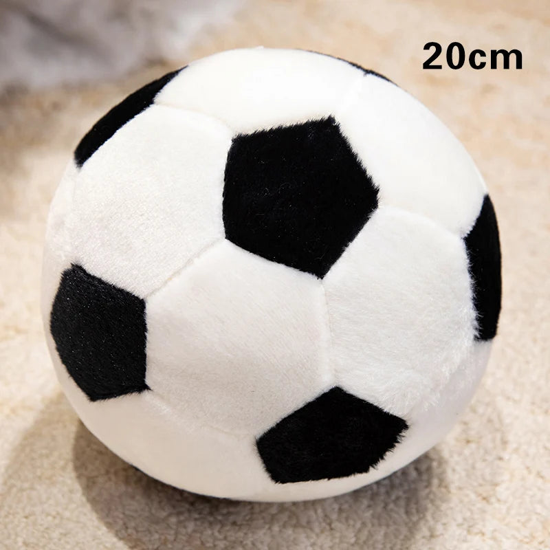 15/20/25cm Lovely Football Plush Dolls Kawaii Ball with Colorful National Flag Stuffed Soft Pillow Soccer Plushie Toy