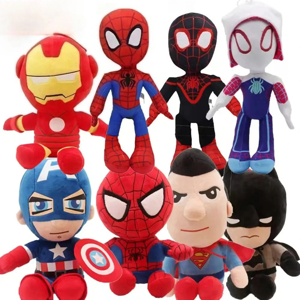 2026 new 27-30cm Man Spidermaned Plush Toys Movie Dolls Marvel Avengers Soft Stuffed Hero Captain America Iron Christmas Gifts
