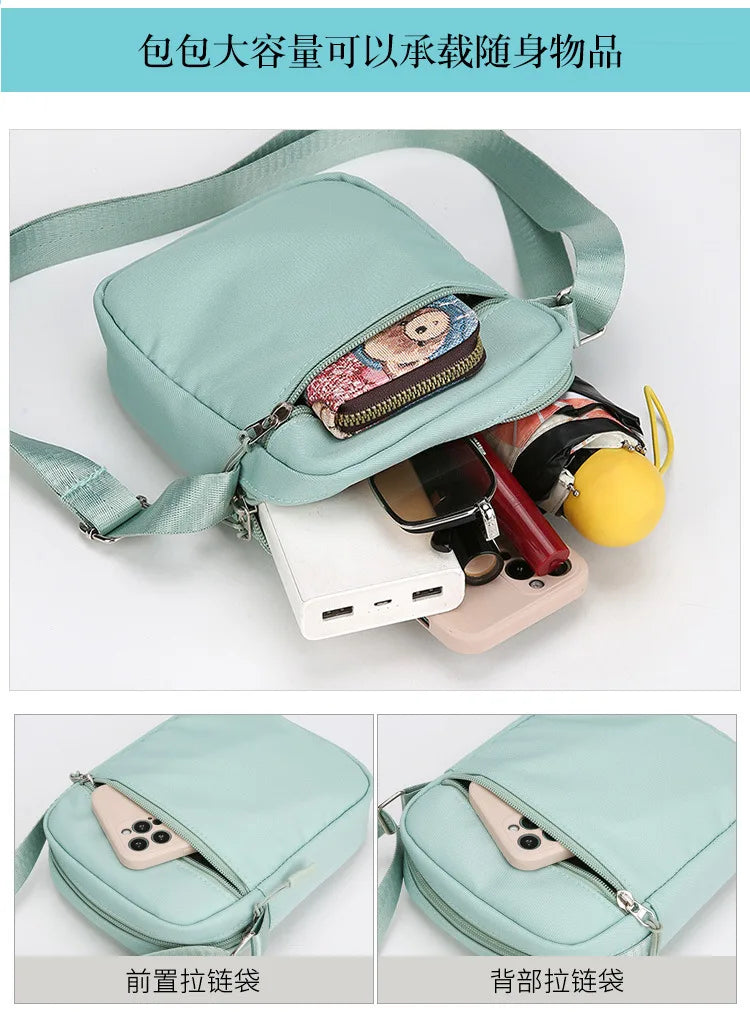 2026 Disney Latest Hot Selling Stitch Printed Boys and Girls Colorful Small Square Bag Casual Fashion Cute Women's Shoulder Bag