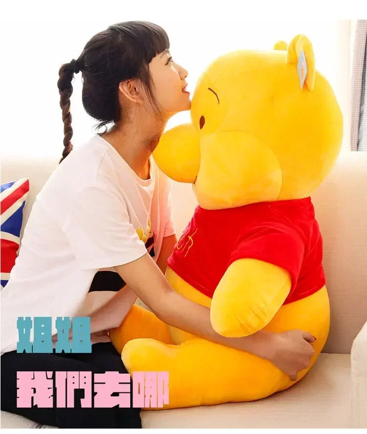 25-45cm Disney Winnie The Pooh Plush Toys Soft Stuffed Kawaii Anime Elf Doll Cartoon Pooh Bear Plush Doll Birthday Gift for Boys