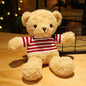 Cute Teddy Bear Plush Toy Stuffed  Animal Bear with Weater/Heart Soft Doll Kids Toys Birthday Gift