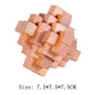 Wooden Luban Lock Unlock Interlock Game Brain Teaser Puzzle Inteligencia Rompecabezas 3D De Madera Montessori Educational Toys