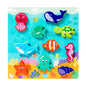 Children's 3D Puzzle Animal Transportation Sea Animal Fruits Early Education Fun DIY Paste Puzzle Toys for Kids Gifts