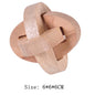 Wooden Luban Lock Unlock Interlock Game Brain Teaser Puzzle Inteligencia Rompecabezas 3D De Madera Montessori Educational Toys