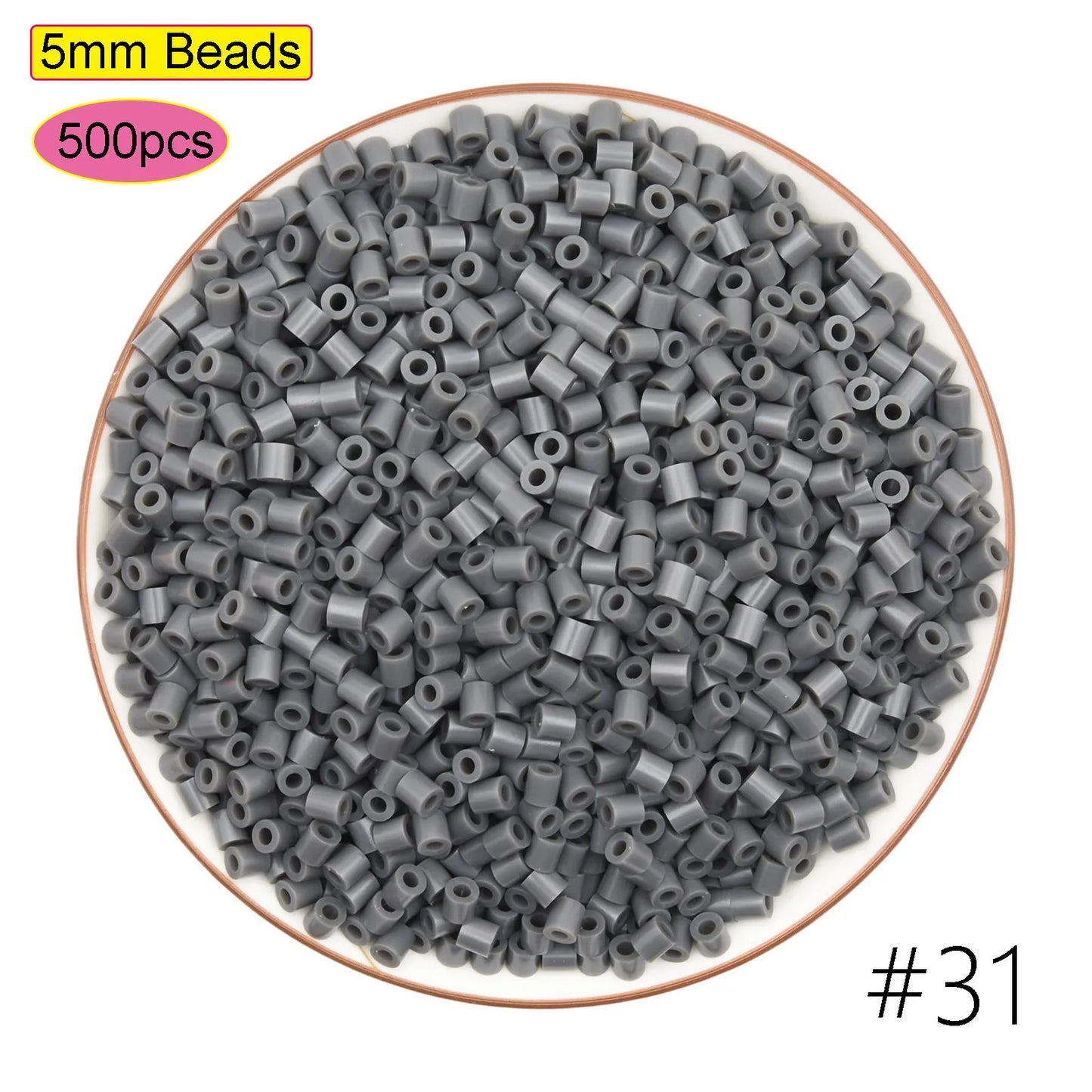 500Pcs 5mm HAMA Perler Beads for GREAT Kids  Fun DIY Intelligence Educational Toys Craft Puzzles 3d Iron Beads Puzzle