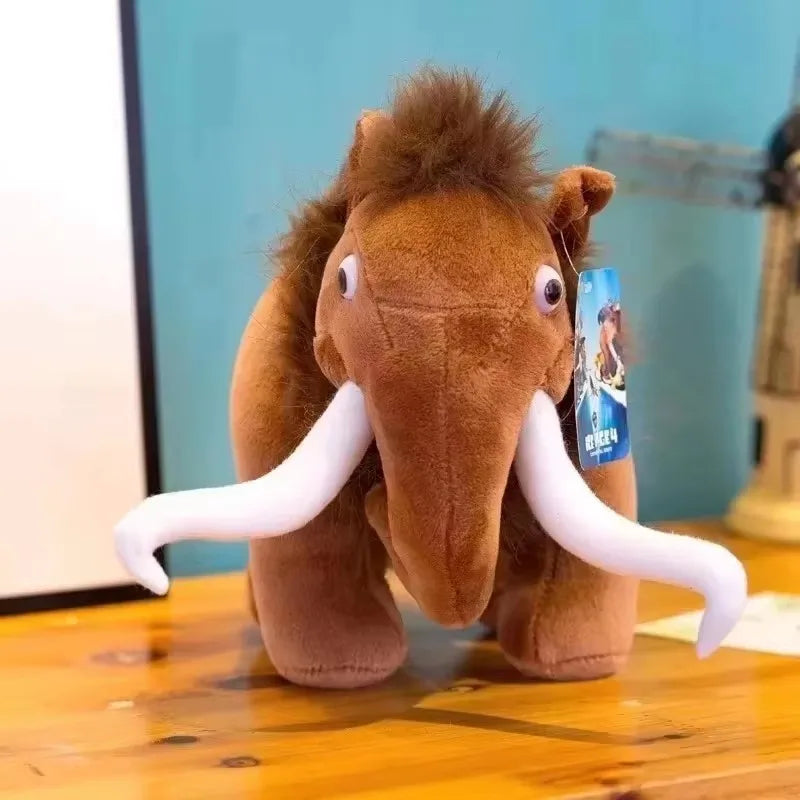 Ice Age Plush Toy Squirrel Mammoth Elephant Swordtooth Tiger Doll Soft Stuffed Animal Sleeping Pillow Gifts for Kids and Girls