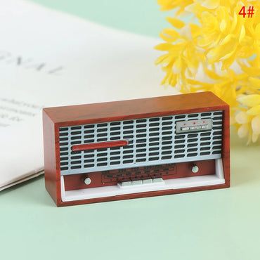 1pc Mini Furniture Lamp Radio Television Kitchen equipment For Children Gift Retro Dollhouse Decoration