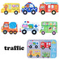 Baby Puzzle Montessori Educational Toys Wood Puzzle Animal Matching Games Iron Box Wooden Puzzles For Children Kids 2 3 4 Years