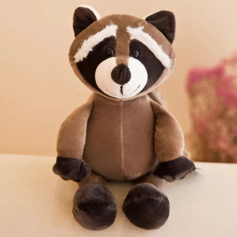 Stuffed Plush Animals Toys Soft Dolls Jungle Lion Elephant Tiger Dog Fox Monkey Deer Children Gift Kawaii Baby Kids Hobbie Toys