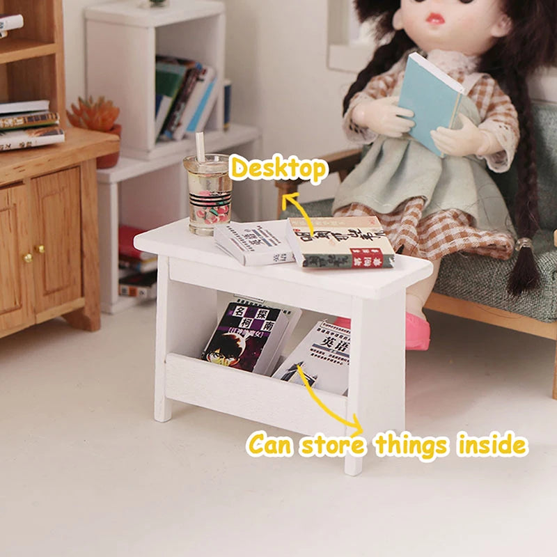 1pc 1:12 Dollhouse Miniature Wooden Desk Table Model Computer Desk Doll House Furniture Toys Accessory Kid Gift Кукольный Домик