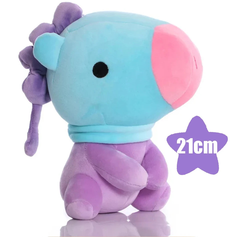 Hot BTed 21Plush Toys Kawaii Mini Keychain Anime Pendant Ornament for Kids 12-22cm Bt Peripherals Soft Stuffed Animals Doll Gift