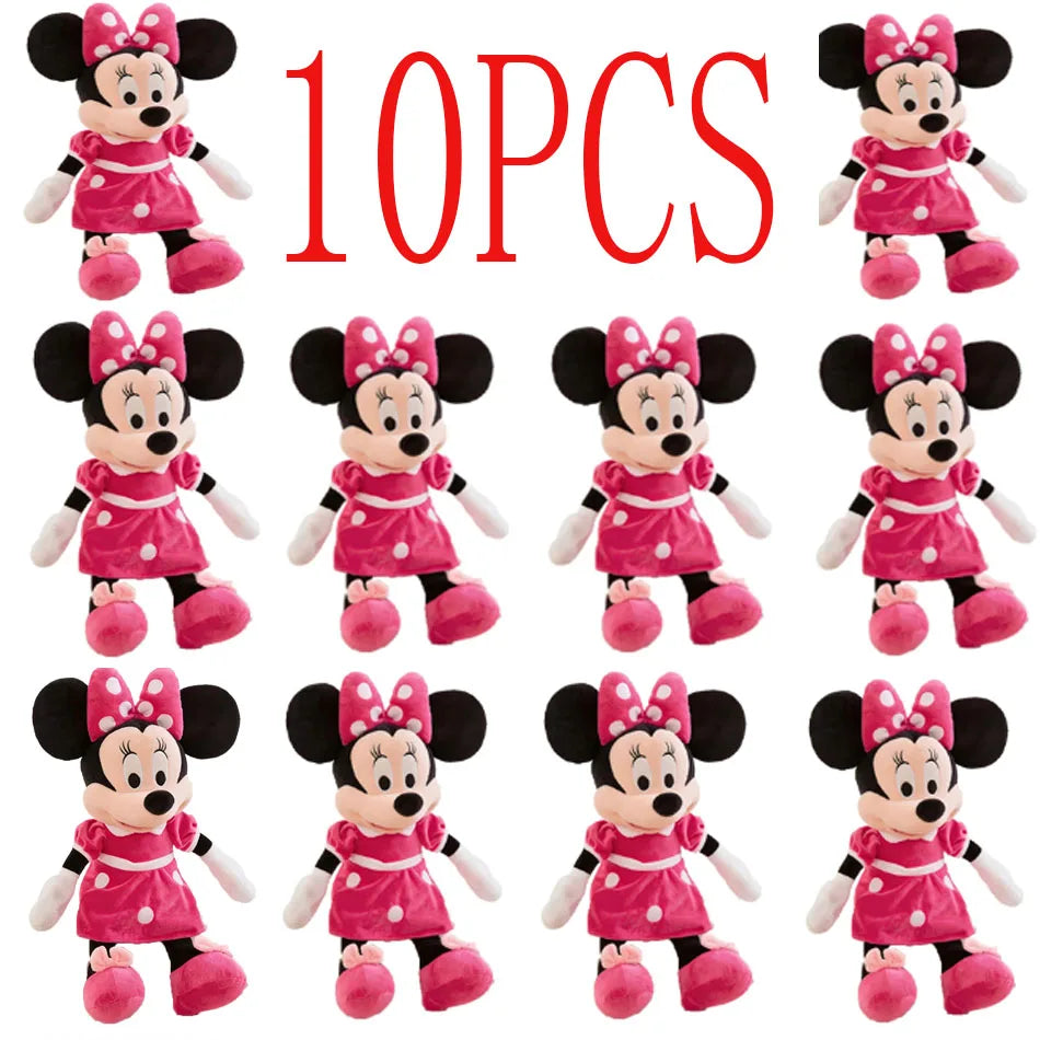 30-35cm Disney Mickey Mouse Plush Toys Kawaii Anime Mickey Minnie Stuffed Plush Models Decoration Dolls for Kids Birthday Gift