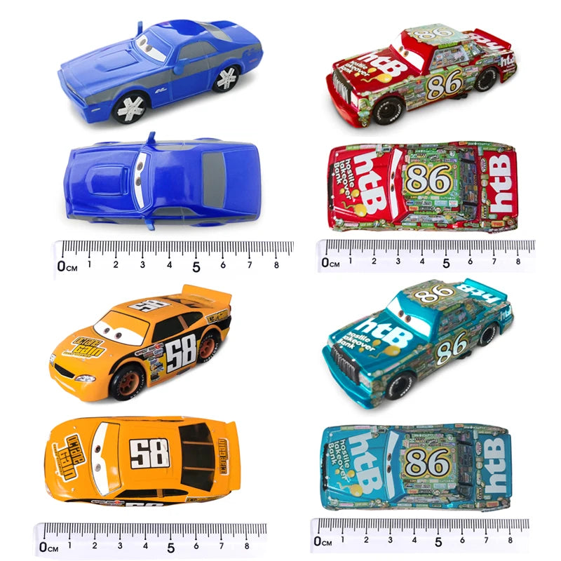 Disney Pixar Car Lightning McQueen mini Dr. Damage Arvy Mater Sarge Sherlff Luigi Alloy Diecast Car Toy Children's Birthday Gift