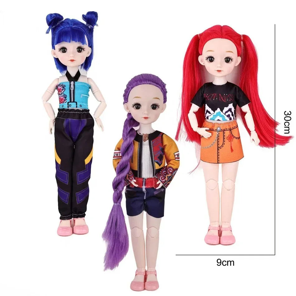 2026 Hot NEW KPop Demon Hunters Rumi Mira Zoey Anime Figure Set - Cute Cosplay Dolls Action Figures - Birthday Gift for Kids