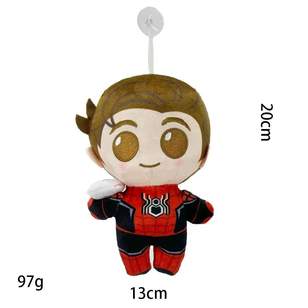 Classic Q Version Spider Plush Toy Anime Doll Marvel Super Hero Stuffed Figure Soft Cuddly Toy for Boys Girls Easter
