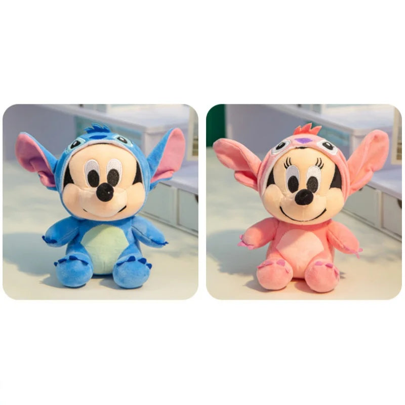 25cm Mickey Plush Mickey Mouse Minnie Daisy Plush Toy Stuffed Doll Kawaii Home Decor Girls Toys Birthday Christmas Gifts For Kid