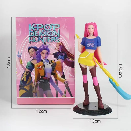 18cm Kpop Demon Hunters Figures Huntrix Figures Toy Derpys Tiger Rumi Mira Zoey Sussy Figurine Ornament brithday gifts
