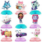 Gabby Dollhouse Cats Birthday Party Supplies Disposable Tableware Plates Cup Napkin Banner Tablecloth Cake Decoration Kids Gifts