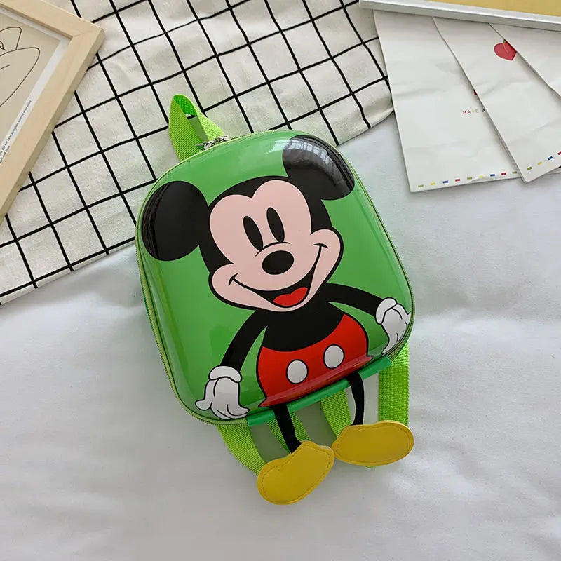 Disney Mickey Mouse Children's Kindergarten Backpack Boys Girls Baby Backpack Mini Cartoon Eggshell Backpack Kids Backpack