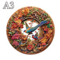 Adult and Children's Animal Wooden Puzzle Refined Bird Figure A3 A4 A5 3D Wooden Crafts Circular Festival Gift Children's Toys