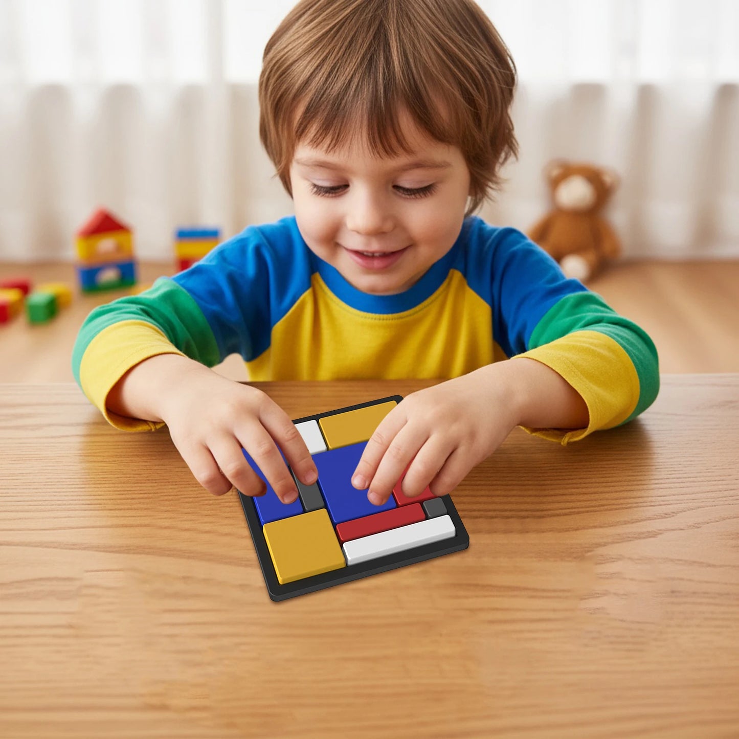 Toddler Logical Thinking Training Puzzles Toy Montessori Cubes Board Games Parent-child Interactive Educational Toys Party Games