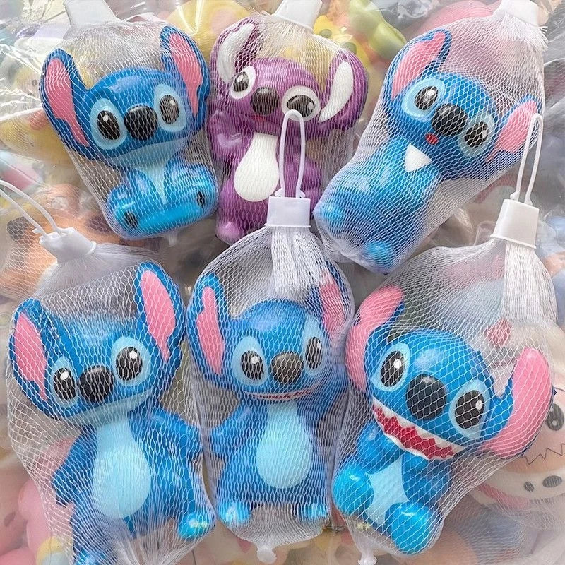 9cm Disney Stitch Figure Toy Decompression Toy Squishy Mochi Stress Relief Toys for Kids Adult Anxiety Relaxation Squeeze Gift