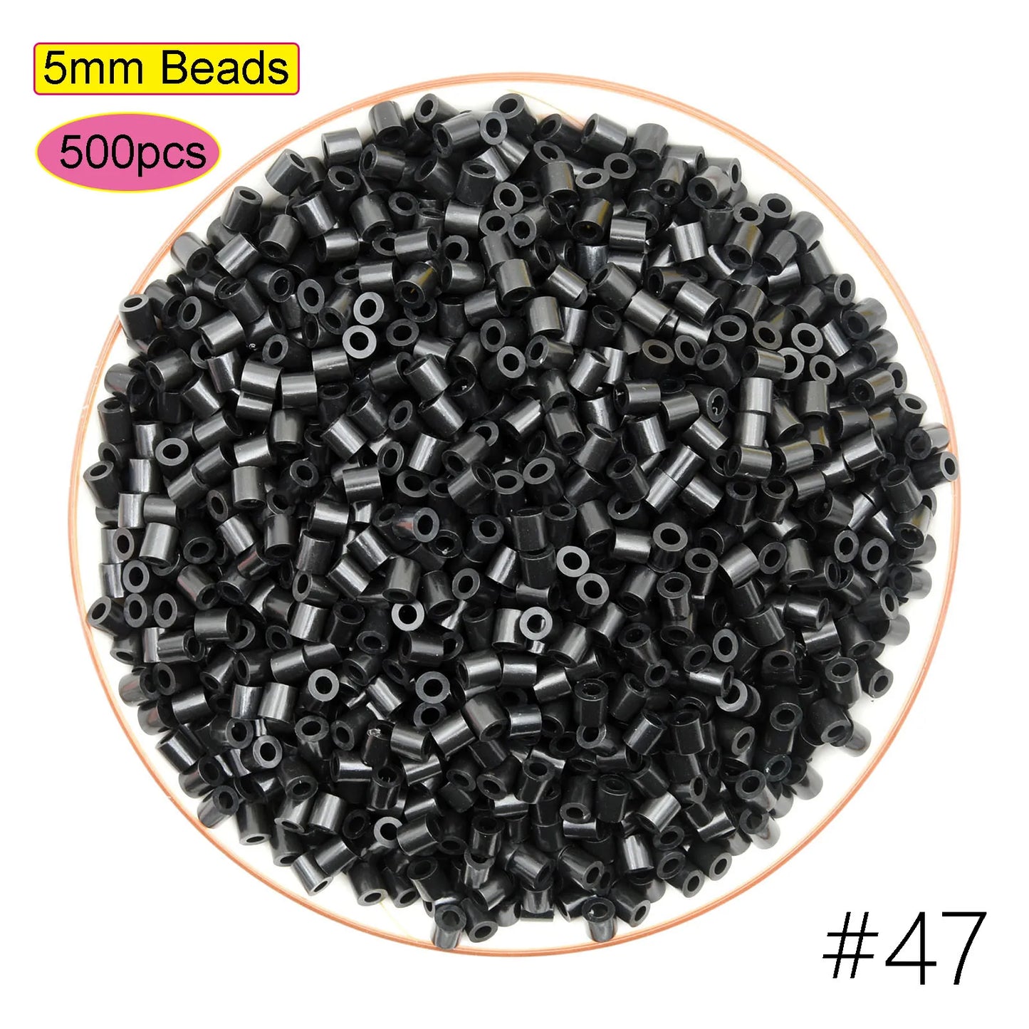 500Pcs 5mm HAMA Perler Beads for GREAT Kids  Fun DIY Intelligence Educational Toys Craft Puzzles 3d Iron Beads Puzzle