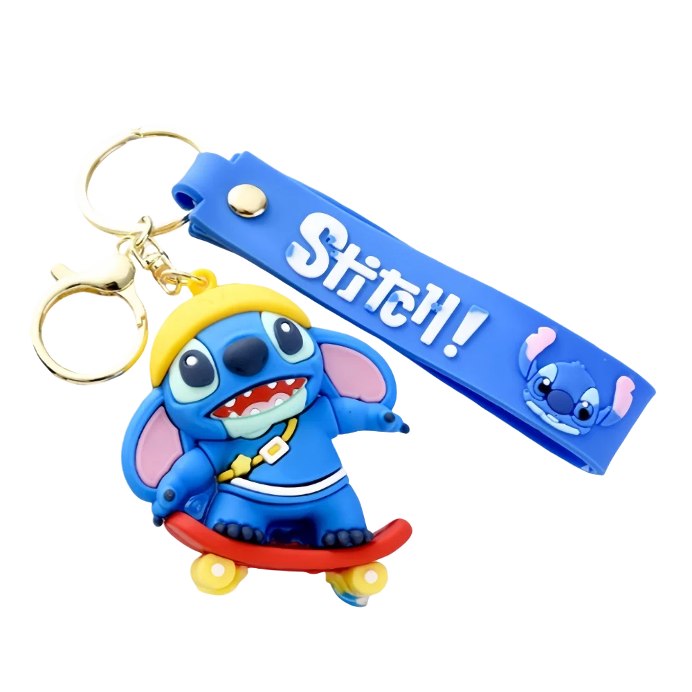 Stitch Disney Keychain Mouse Anime Lilo Stitch Pendant Keychain Cartoon Keyring Key Keyring Chain Car Pendant Kids Toys Gifts