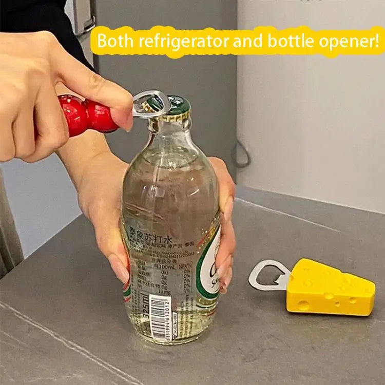 Mickey Mouse Fridge Magnet Bottle Opener Strong Hold for Beer Wine Cans Cool Home Bar Accessory Kawaii Decor