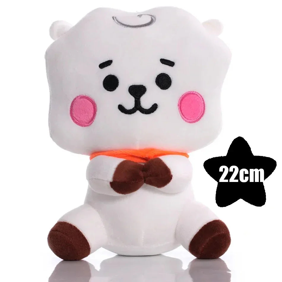 Hot BTed 21Plush Toys Kawaii Mini Keychain Anime Pendant Ornament for Kids 12-22cm Bt Peripherals Soft Stuffed Animals Doll Gift