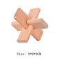 Wooden Luban Lock Unlock Interlock Game Brain Teaser Puzzle Inteligencia Rompecabezas 3D De Madera Montessori Educational Toys