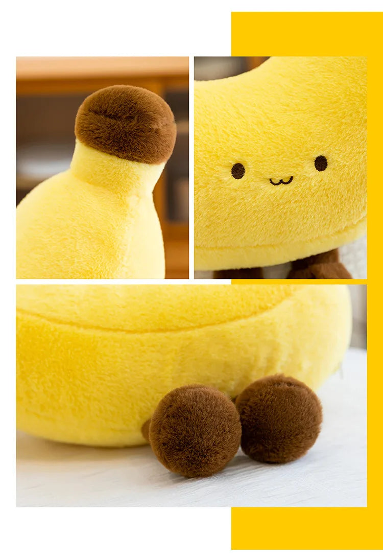 Simulated Fruit Doll Fun Long Leg Banana Children's Doll Pillow Soft and Comfortable Funny Doll Gift