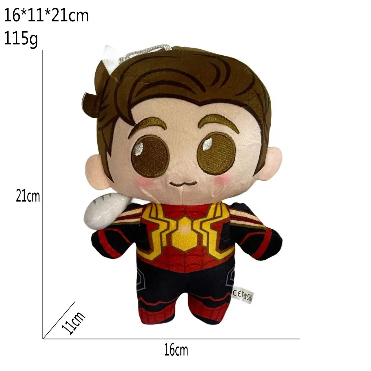 Classic Q Version Spider Plush Toy Anime Doll Marvel Super Hero Stuffed Figure Soft Cuddly Toy for Boys Girls Easter