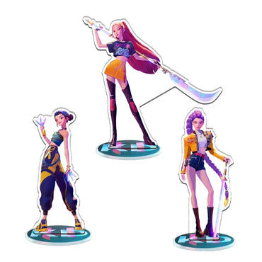 K-Pop: Demon Hunters Anime Character Stand Up Anime Decoration Decoration Decoration Character Photo Card Acrylic Desktop Stand