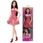 Genuine Barbie Fashionistas Doll Black Hair Leopard Print Dress Up Clothing Red Shoes Dream Princess Toys for Girls Accessories