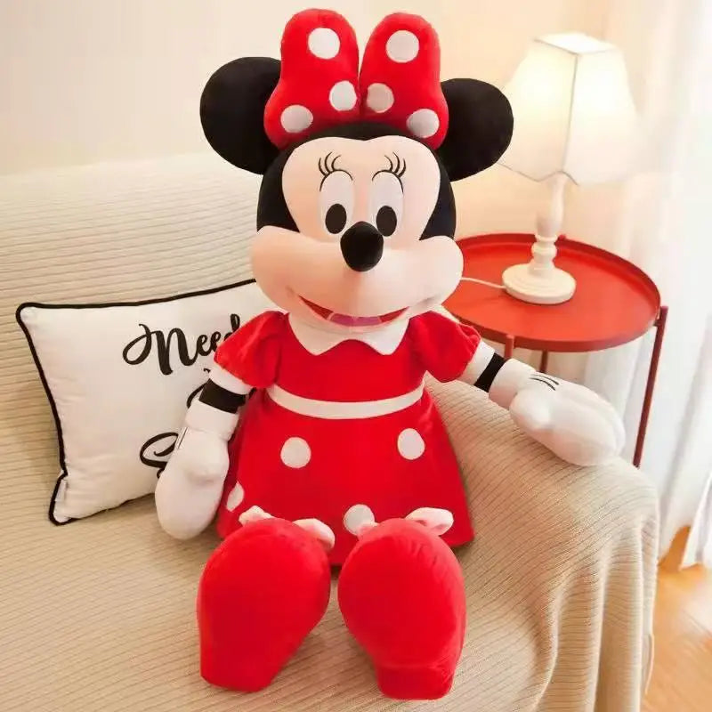 isney 35cm Mickey Mouse Plush Toys Kawaii Anime Mickey Minnie Stuffed Plushies Models Decoration Doll for Kids Birthday Gift