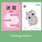 1/4Pcs Children Concentration Maze Training Book Student Thinking Development Attention Game Puzzle Intelligence Development Toy