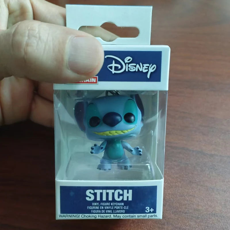 Disney Pixar Pocket Keychain The Incredibles ELASTIGIRL WRECK-IT RALPH MOANA MAUI Figure Model Toys for Children Christmas Gifts