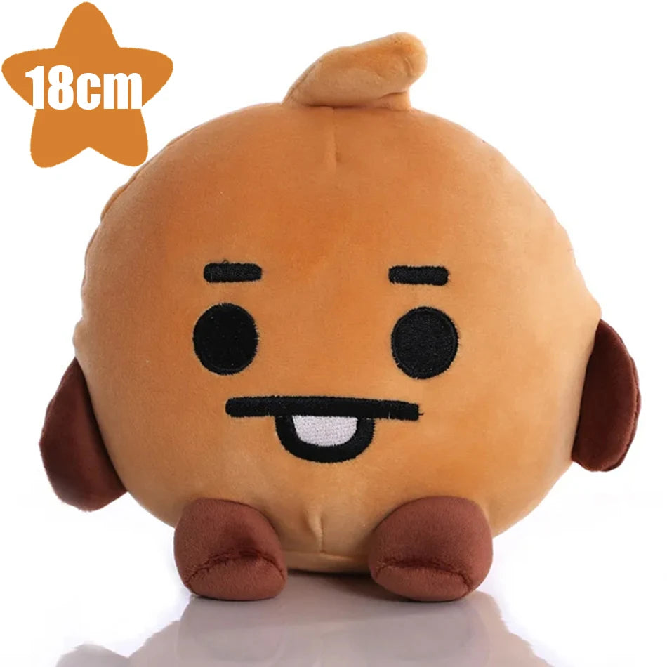 Hot BTed 21Plush Toys Kawaii Mini Keychain Anime Pendant Ornament for Kids 12-22cm Bt Peripherals Soft Stuffed Animals Doll Gift
