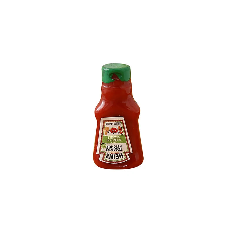 10Pcs Dollhouse Miniature Strawberry Sauce Jam Jar Kitchen Food Accessories For Doll House Decor Kids Pretend Play Toys Gift