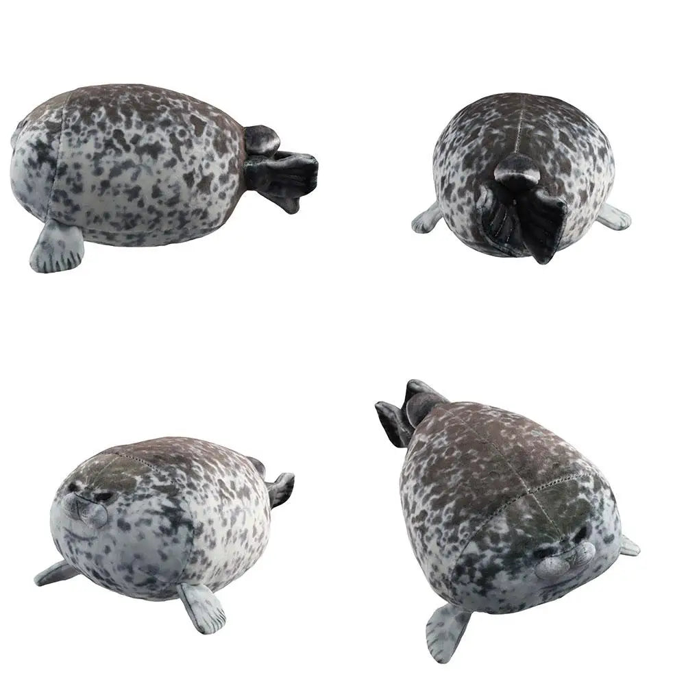 20CM Seal Pillow 3D Novelty Seal Doll Aquarium Plush Stuffed Toy Baby Sleeping Throw Pillow Gifts for Kids Birthday Party