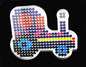 5mm Hama Beads Template with Color Paper Plastic Stencil Jigsaw Perler Puzzles Pixel Beads Diy Transparent Shape Puzzle Pegboard