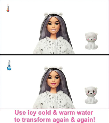Original Barbie Dolls Cutie Reveal Pets Polar Bear Llama Unicorn Fantasy Color Change Girls Toys for Kids Surprises Accessories