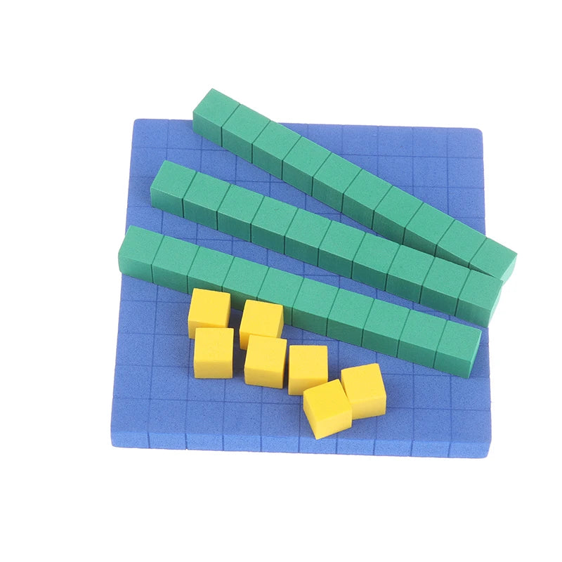 New 130Pcs Base Ten Blocks For Math Place Value Blocks Base 10 Math Manipulatives Number Concepts Math Cubes For Kids Counting B