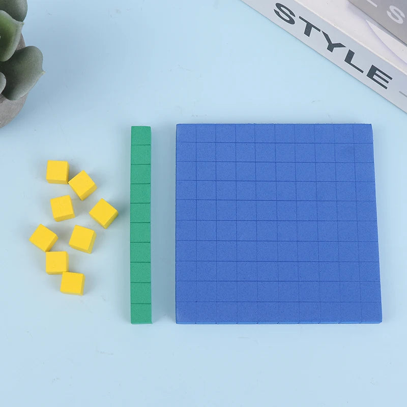 New 130Pcs Base Ten Blocks For Math Place Value Blocks Base 10 Math Manipulatives Number Concepts Math Cubes For Kids Counting B