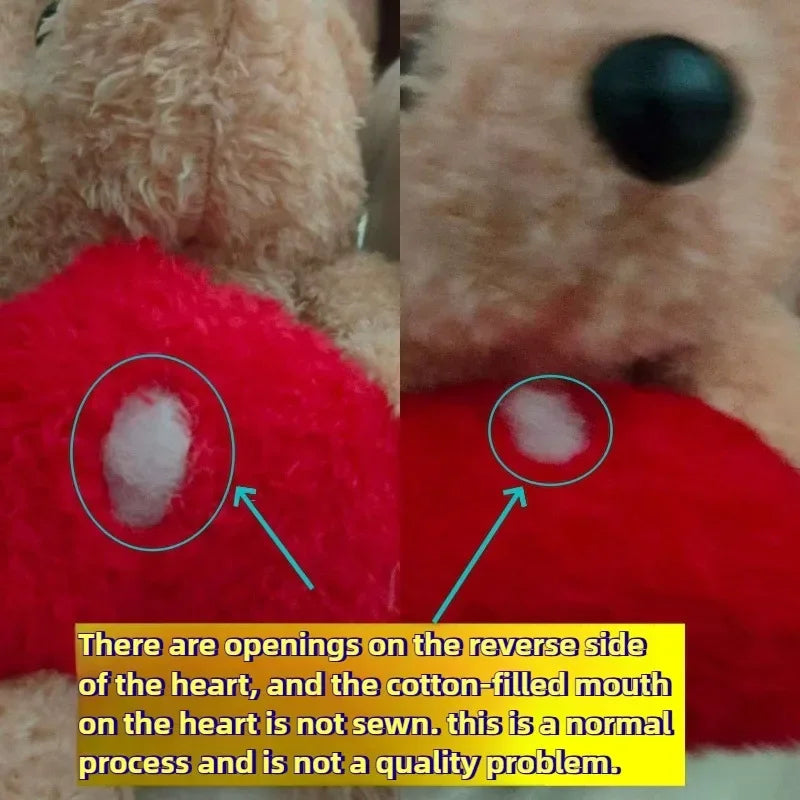 1-5PCS Valentine’s Day Bear Plush Toy Cute Heart-Hugging Stuffed Animal Doll Soft Love Bear Gift for Christmas  Anniversaries