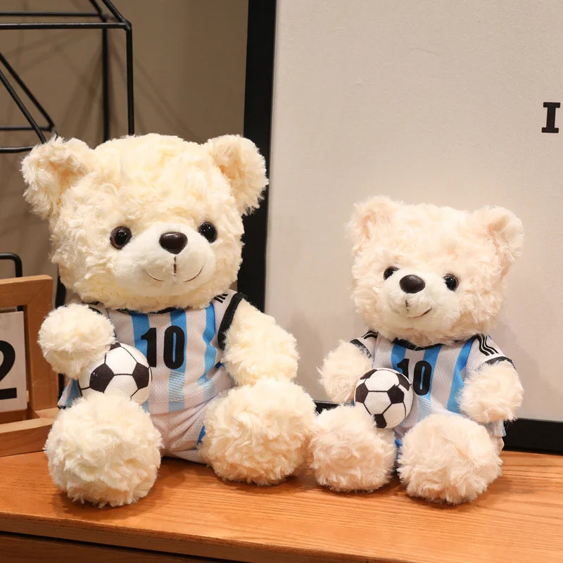 16/23CM Plush Football bear Player Toys Plushie Commemorative Mascot Bear Plush Doll National team Cubs Doll Competition Gifts