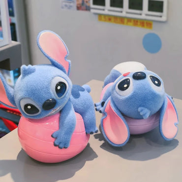 New Toptoy Disney Stitch Energetic Yoga Random Blind Box Series Flocked Figurine Cute Anime Peripheral Doll Collectible Gifts