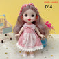 17cm Mini Doll 13 Movable Joint Doll With 3D Big Eyes DIY Toy Doll With Clothes Dress Up 1/12 Fashion Doll Children Girls Gift